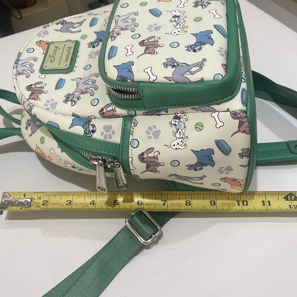 Disney Dogs Loungefly Green Backpack--BEAUTIFUL!! New without Tags--Sold out! - Picture 11 of 11